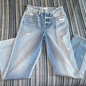 Good American 2 toned jeans